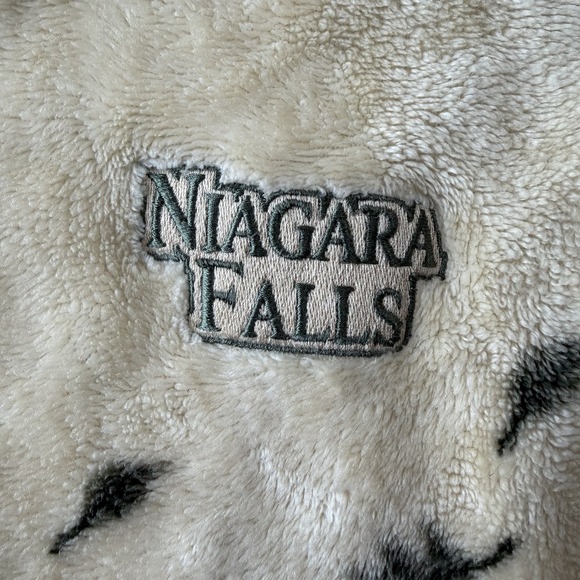 Vintage‎ Cityscape Ladies Niagara Falls Leaf  Fleece Vest Size Medium - Picture 7 of 9